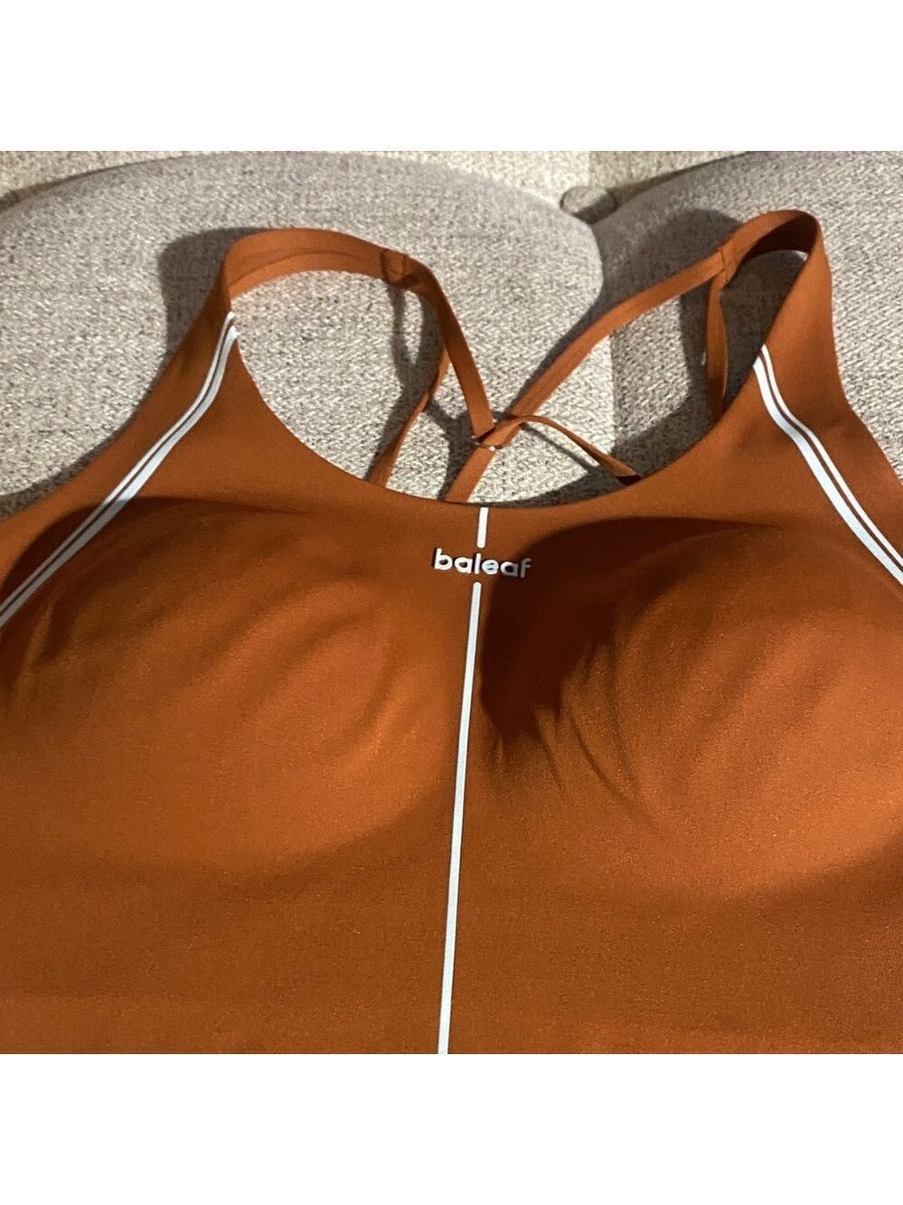 Baleaf Freeleaf High Impact Sports Bra Crisscross Back NWOT Athletic Minimal - Picture 7 of 12